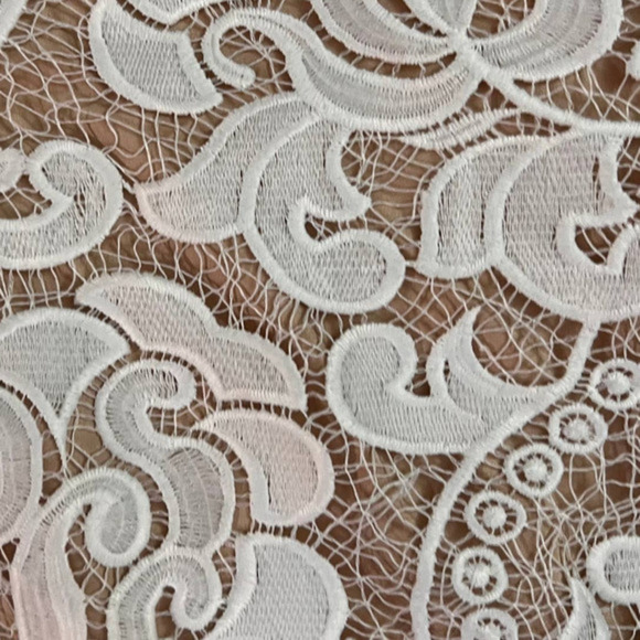 Eliza J Size 2 Sleeveless Copper Dress With White Lace Overlay - Picture 7 of 12